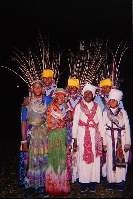 Tharu People in Traditional Attire